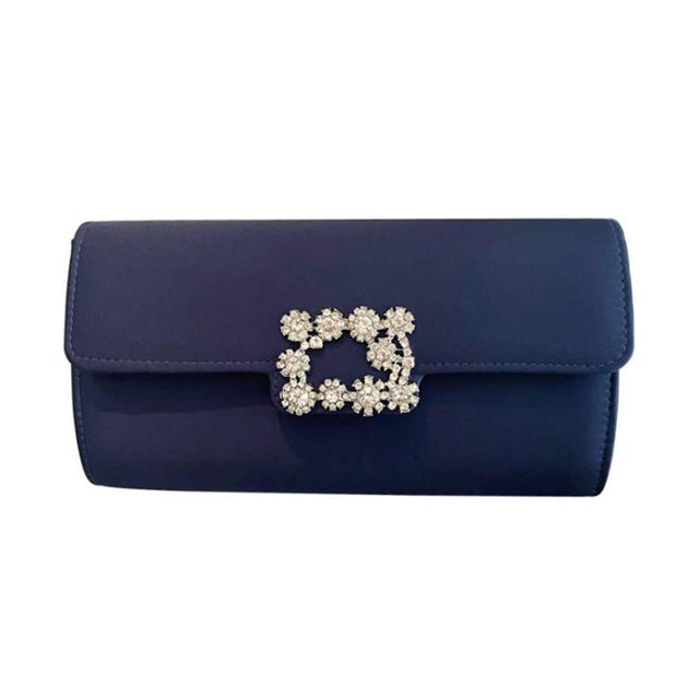 Bolso de noche de satén para mujer, bolso de mano con solapa, bandoleras de hombro, cadena desmontable