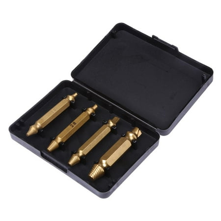 

4pcs Double Side Damaged Screw Extractor Remover Stud Drill