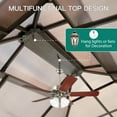 thumbnail image 6 of Luku Hardtop Gazebo with Polycarbonate Double Roof, Rust-Resistant Aluminum Frame, Curtains, Netting, All-Weather Sunshade Pavilion for Patio, Garden, Lawn, Outdoor Entertaining, 6 of 7
