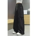 thumbnail image 7 of OGLCCG Girls Baggy Cargo Pants Elastic Waist Hip Hop Wide LegJogger Pants Casual Streetwear Parachute Trousers with Pockets 6-16 Years, 7 of 7