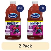 (2 pack) Ocean Spray® Immunity Cranberry Blueberry Acai Flavored Juice Drink, 50.7 Fl Oz Bottle
