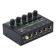 thumbnail image 1 of Stereo Sound Mixer, Individual Volume Control 4 Channel 1/4in Input Output Mini Sound Mixer  for Home Studio, 1 of 7