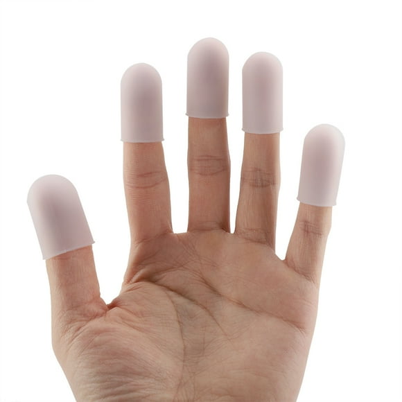 Yosoo 5pcs Silicone Finger Protector Thumbs Cover Fingertip Gloves for Heat Cooking Baking Barbecue B, Finger Protector Kitchen,Finger Protector