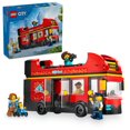 thumbnail image 1 of LEGO City Red Double-Decker Sightseeing Bus Toy, Vehicle Set for Kids, London Bus, Birthday Gift for 7 Year Olds and Up, Double-Decker Bus Toy, Includes 5 Characters, a Baby, and Stroller, 60407, 1 of 5