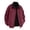 (NEW43)Red, variant on Men's Canvas Work Jacket with Corduroy Collar Heavy Duty Zip Up Coat with Pockets Rugged Utility Outerwear for Men