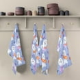 thumbnail image 5 of Cute Little Ghost Pattern Decorative Waffle Towel Kitchen Dishcloth 28x18in Multi-Use Tea Towel, 5 of 7