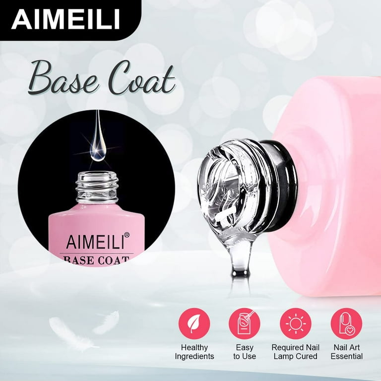Aimeili Nutrition Base Coat Soak Off U V LED Gel Nail Polish