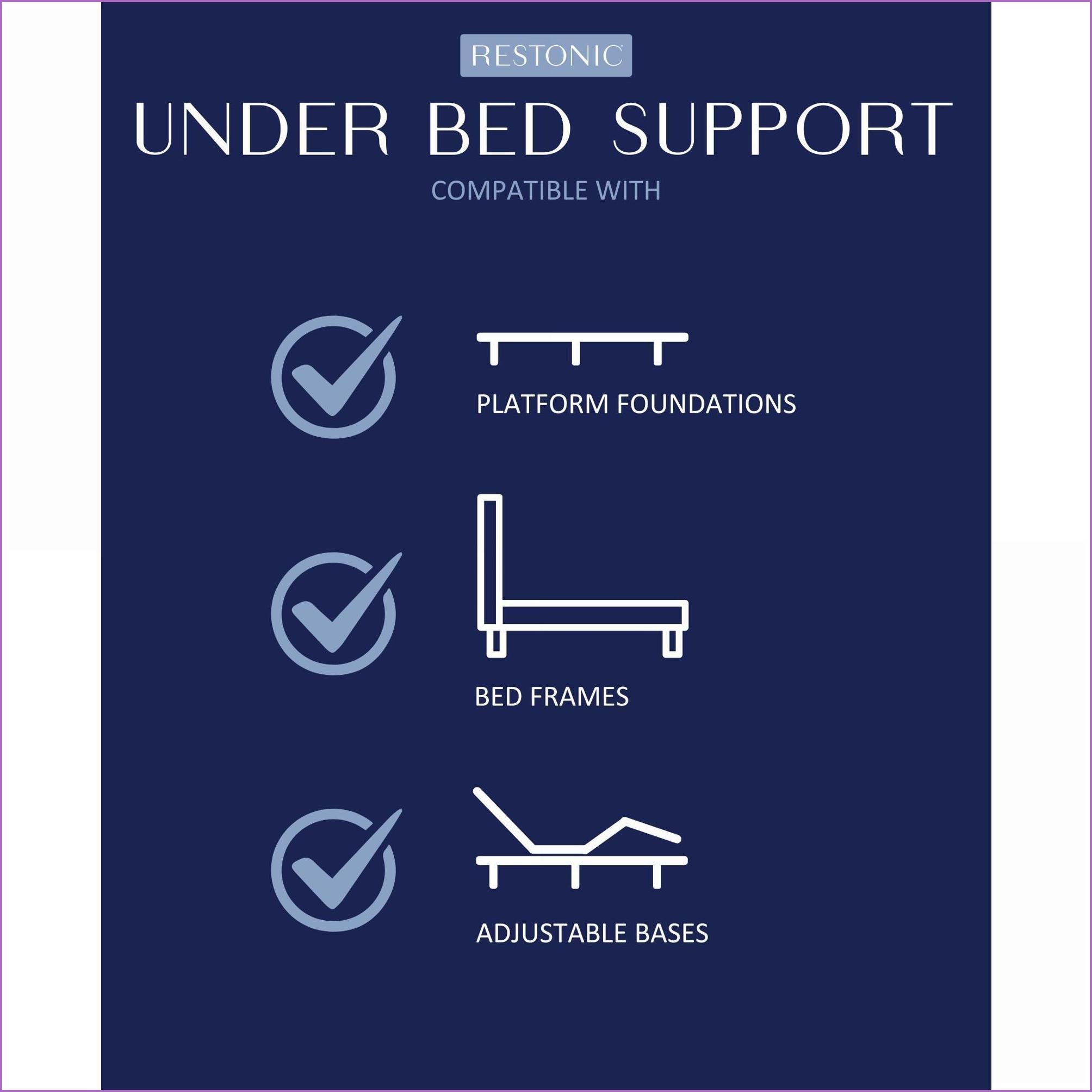 Mattresses | Restonic ComfortCare Hybrid Euro Top California King | Foam | Black White