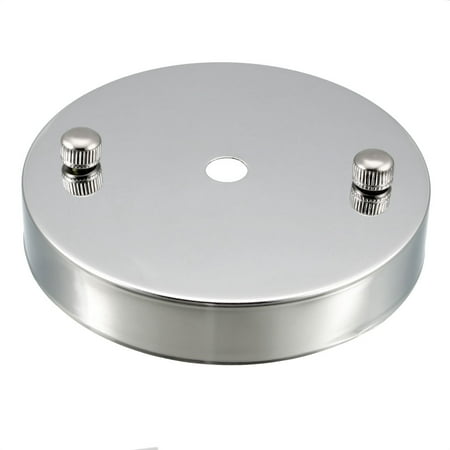 

Ceiling Light Plate Base Chassis Disc Pendant Accessories Silver Tone w Screw