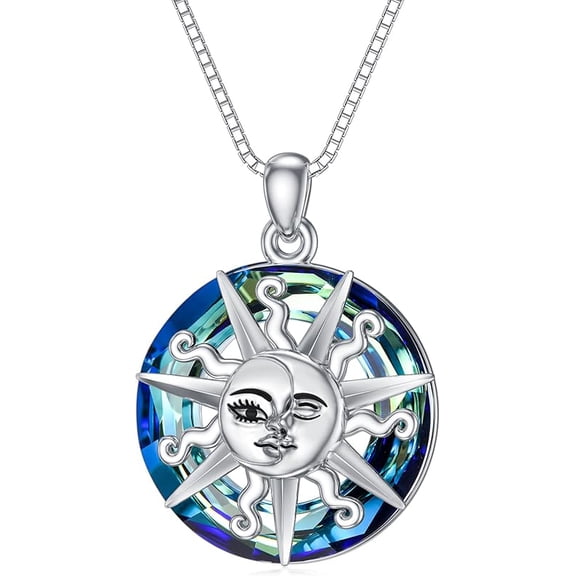 Celtic Knot/Tree of Life/Sigil of Lilith/Pentagram/Triquetra/Trinity/Witches/Triple Moon Goddess Necklace 925 Sterling Silver 100 Languages I Love You Pendant Irish Jewelry Gifts for Women Men