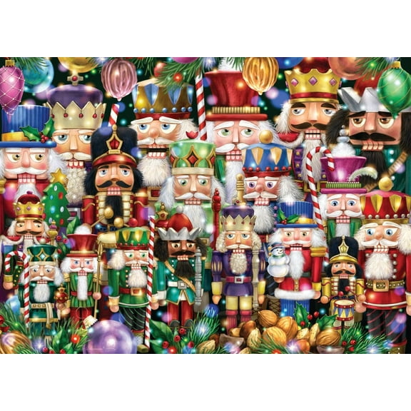 Nutcracker Suite Jigsaw Puzzle Advent Calendar 1000 Pieces by Vermont Christmas Company - 24 Puzzle Sections to Complete - Count Down to Christmas Each Day in