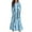 #A03-Light Blue, variant on XADYUY Girls Maxi Dresses 7-16 A-Line Long Sleeve Maxi Dress Striped Crew Neck Sundresses Flowy Tiered Dresses with Pockets,Black