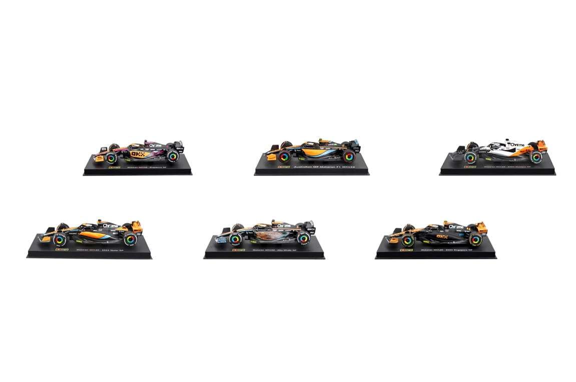 ●日本正規品● Burango McLaren Formula Racing Die-cast Model 6-Pack ミニカー