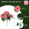thumbnail image 3 of Flores artificiales de geranio Hananona para exteriores (12), 3 of 8