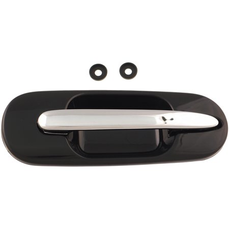 Dorman 92762 Rear Passenger Side Exterior Door Handle for Specific Honda Models Chrome Lever and Black Housing