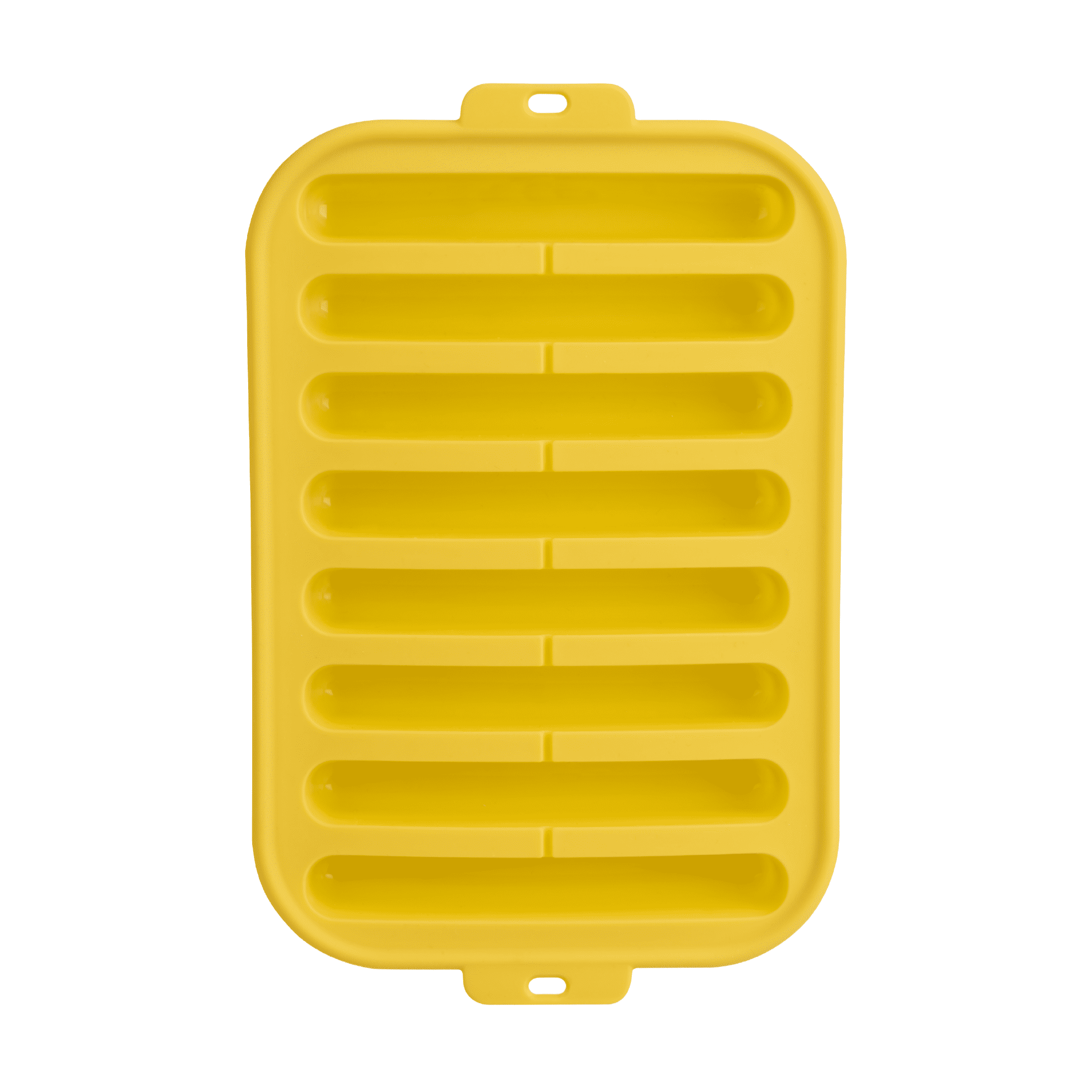 Mainstays Silicone Ice Cube Trays, Stick Shape For Water Bottles (8 Ice Cubes) Yellow