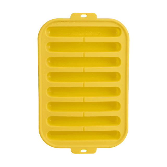 Mainstays Silicone Ice Cube Trays, Stick Shape For Water Bottles (8 Ice Cubes) Yellow