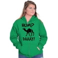 thumbnail image 4 of Hump Day Camel Wednesday Weekday Zip Up Hoodie Men's Women's Brisco Brands 5X, 4 of 6