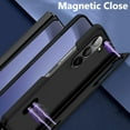 thumbnail image 3 of for Samsung Galaxy Z Fold 5 Case [Hidden Magnetic Kickstand], Z Fold 5 5g Kickstand Phone Case Slim Hard PC Bumper Shockproof Support Wireless Charging Z Fold5 5g Stand Case Black, 3 of 6
