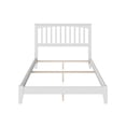thumbnail image 3 of Mission Full Solid Wood Foundation Bed in White, 3 of 9