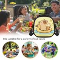 thumbnail image 4 of Yuyamidu Kawaii Capybara Kids Lunch Box Large Capacity Insulated Lunch Bag Portable Handle Thermal Picnic Cool Bags Multifunctional for School Picnic Travel Hiking Camping, 4 of 6