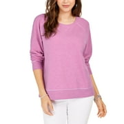 Style & Co Women's Petite Sweatshirt Purple Size PS
