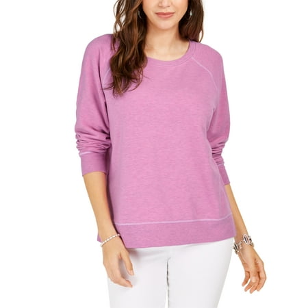 Style & Co Women's Petite Sweatshirt Purple Size PS