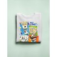 thumbnail image 3 of Colorful Dippin' Dots Ice Cream Treats - Fun Dessert Graphic Women's Sweatshirt, 3 of 4