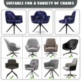 thumbnail image 6 of Xoenoiee Galaxy Dragonfly Print Velvet Curved Back Dining Room Chair Covers with Arms Stretch Swivel Bar Stool Chair Slipcover, Removable Vanity Kitchen Office Desk Armchair Protector Covers, 6 of 7