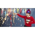 thumbnail image 4 of Pom Pom Party Holiday Hats With LED Lights, 4 of 6