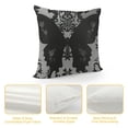 thumbnail image 4 of Dark Grey Throw Pillow Cover Pillow Cover Vintage Floral Cushion Cover for Adult Teens Decorative Pillow Cover,Bedroom Decor, 4 of 5