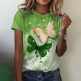 thumbnail image 2 of Dyegold Printed T Shirts For Women Short Sleeve Round Neck Vintage Graphic Tee Shirts Summer Casual Loose Fit Tops Blouses, 2 of 5