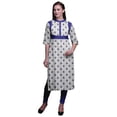 thumbnail image 1 of Bimba Viscose Santoon Kurta Printed Women Straight Kurti Summer Clothing, 1 of 5