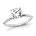 thumbnail image 1 of Sterling Silver Synthetic Cubic Zirconia (CZ) Solitaire Engagement Ring Ring, 1 of 5