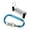 Blue, variant on Aluminum Alloy Lock Carabiner Resettable 3 Digit Combination Password Code Lock Padlocks for Suitcase Luggage Lock