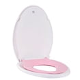 thumbnail image 6 of Elongated Commercial Toilet Seat with Built-In Toddler Potty Training, Soft Close, Magnetic Youth Seat, Non-Slip, Easy Clean & Install, Durable PP, 19" Pink – For Public Restrooms & Family Facilities, 6 of 7