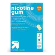 up & up Nicotine 4mg Gum Stop Smoking Aid - Original