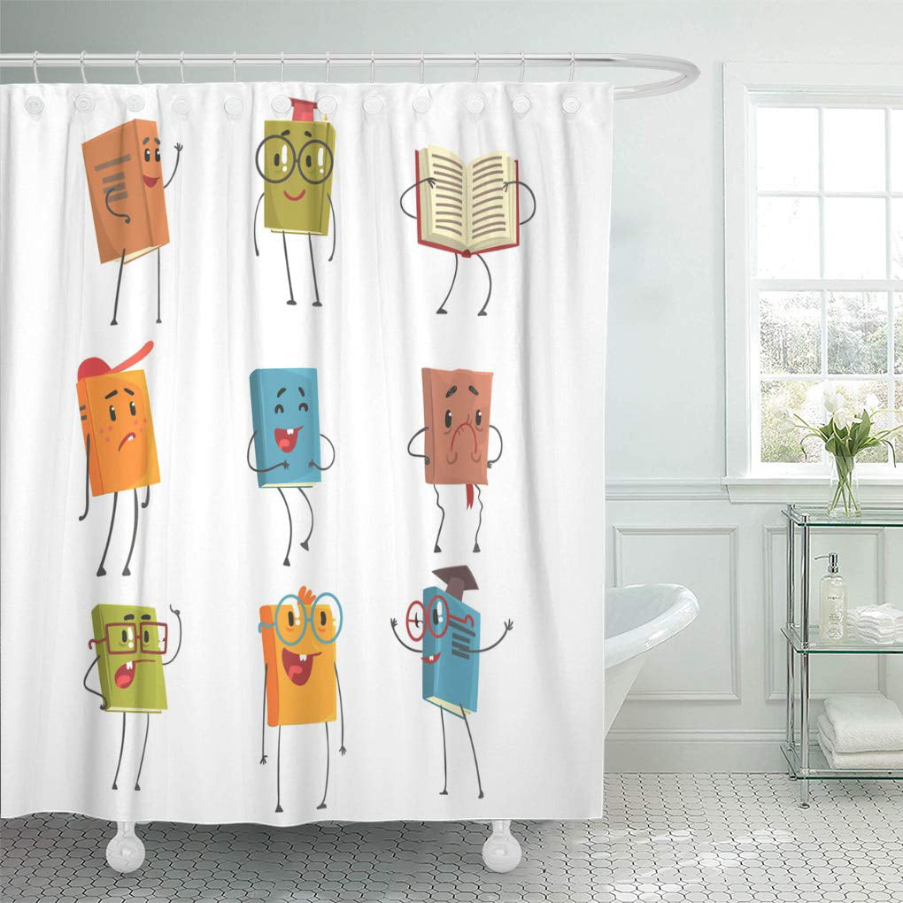 Details about   Owl Kids Bright Animal Retro Hook Waterproof Bath Shower Bathroom Curtains DIY 