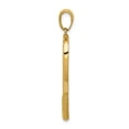 thumbnail image 2 of Real 14kt Yellow Gold Solid Polished 3-D Tennis Racquet Pendant; for Adults and Teens; for Women and Men, 2 of 5