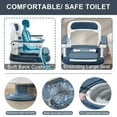 thumbnail image 6 of WETS Bedside Commode, Adult Portable Toilet, Toilet Chair Seat with Handles, Height Adjustable Mobile Portable Toilet, Adult Potty Chair Load 882lb for Seniors Disabilities Elderly and Others, 6 of 8
