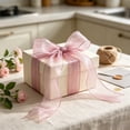 thumbnail image 6 of SLYNSHome Metallic Sheer Crinkle Ribbon With Wired Edge,Pink Iridescent Polyester Decorative Ribbon For Gift Wrapping, Bow Craft, Wedding And Party DIY Decor, 9 Meters, 6 of 6