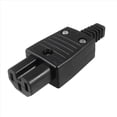 thumbnail image 3 of 6X Black IEC320 C15 Female Outlet Socket Power Adapter Connector AC 250V 10A,6 x Power Socket Adapter,Black, 3 of 3