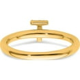 thumbnail image 5 of 14K Yellow Gold Stackable Diamond Initial T Ringsize 7 - Jbsp, 5 of 5
