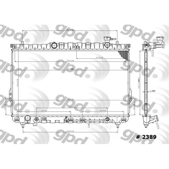 Radiator Fits select: 2001-2006 HYUNDAI SANTA FE