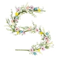 thumbnail image 2 of Vacemry Easter Egg Rattan Garland, Long Easter Egg Rattan Garland with Colorful Eggs and Butterflies, 160cm Spring Vine Wreath for Fireplace Mantel Door Hanging, Artificial Floral Vine for Holiday, 2 of 7