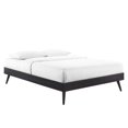 thumbnail image 2 of Pemberly Row Queen MDF Wood and Rubberwood Platform Bed Frame in Black, 2 of 6