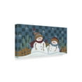 thumbnail image 2 of Trademark Fine Art 'Snowmen On Checkers' Canvas Art by Beverly Johnston, 2 of 3