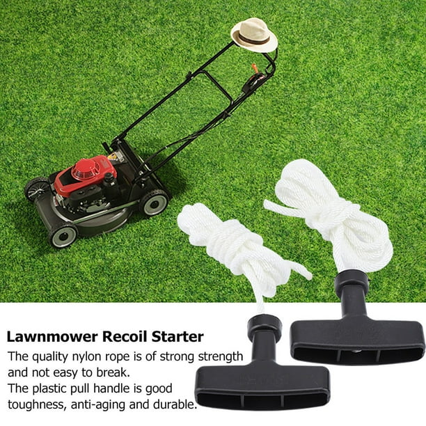 Starter Rope 2 Pack Pull Cord With Starter Handle For Lawn Mower Chainsaw String Trimmer Brush Cutter Walmart