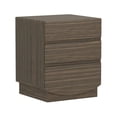 thumbnail image 6 of Ardea Contemporary 20" Nightstand in Walnut (3-Drawer), 6 of 10