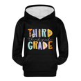 thumbnail image 2 of Mercatoo Girls 3rd Grade Ho𝐨dies Bac𝐤 to School Outfit Third Grade Oversized Pullover First Day of School Graphic Sweatshirts, 2 of 7